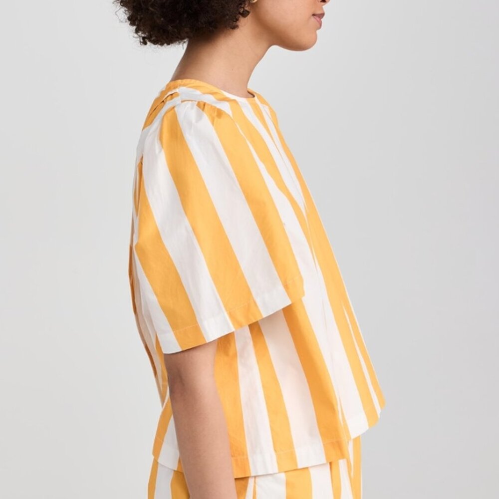 RHODE Westin Top Tangerine Cabana Stripe Size Small Anthropologie - Picture 7 of 11